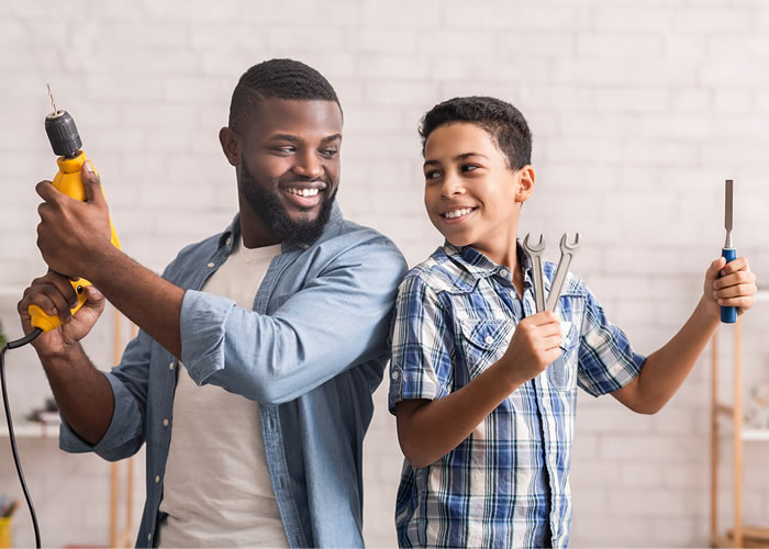 Is your dad a DIY Dad with a creative side? Plan a project you can do together. You could help him fix or clean something around the house just to make him happy. Check out the DIY section at Shoprite for all the tools or cleaning agents you may require.